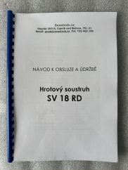 Návod k obsluze a údržbě SV 18 RD