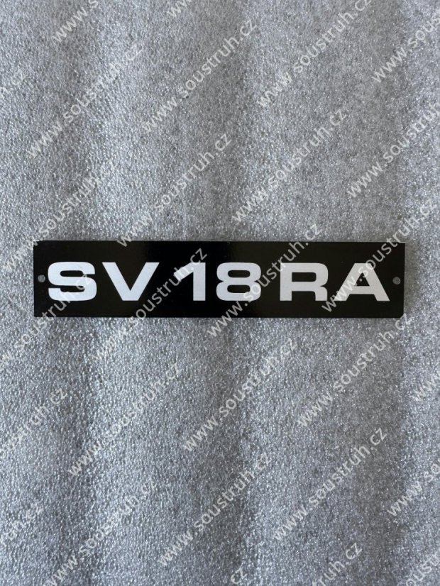 Štítek SV 18 RA