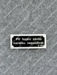 Štítek S179