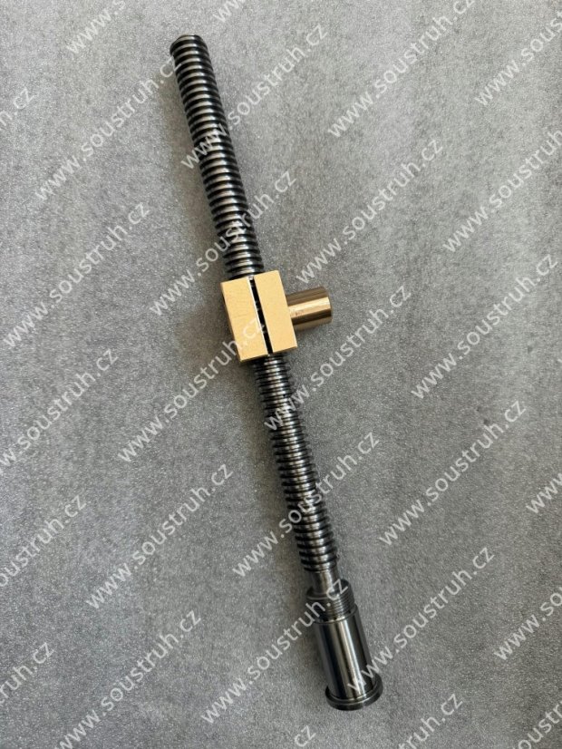 Šroub nožového suportku + matice (bronz)
