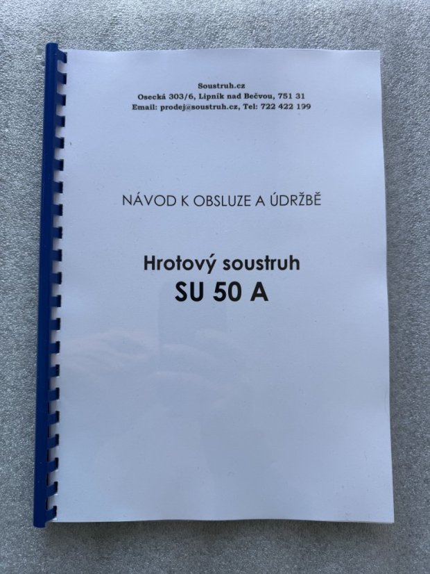 Návod k obsluze a údržbě SU 50 A