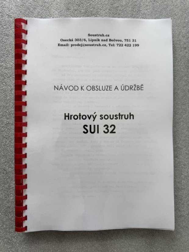 Návod k obsluze a údržbě SUI 32