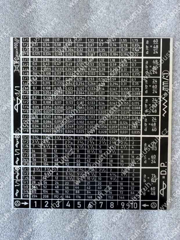 Tabulka S 156 oboustranná - černá