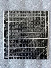 Tabulka S 156 oboustranná - černá