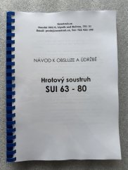 Návod k obsluze a údržbě SUI63 - 80