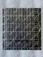 Tabulka S 156 oboustranná - černá