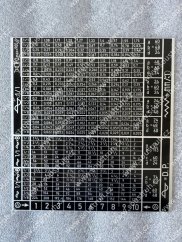 Tabulka S 156 oboustranná - černá