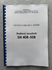 Návod k obsluze a údržbě SN 40B - 50B