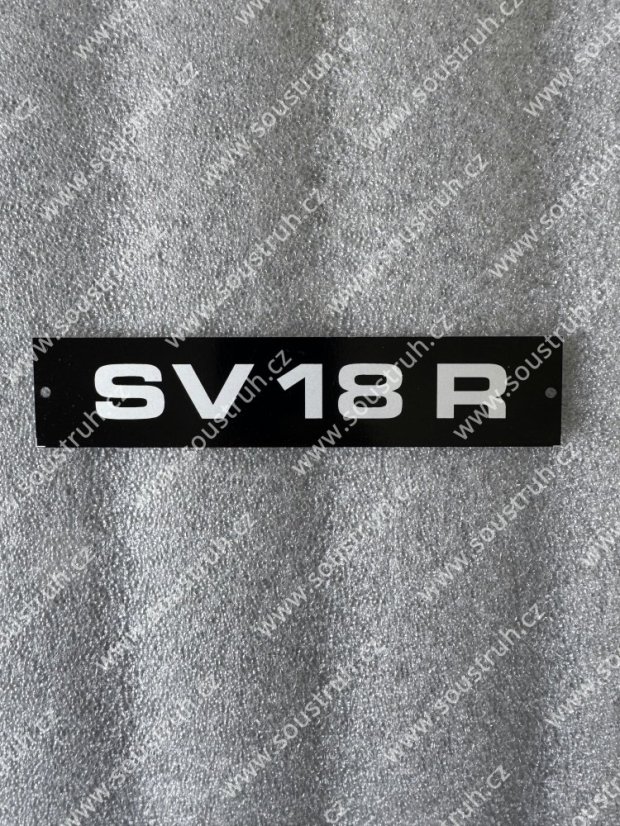 Štítek SV 18 R