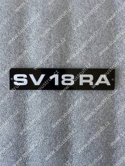 Štítek SV 18 RA